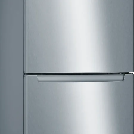 Bosch Series 2 Free-standing Fridge-Freezer with Freezer at Bottom 186 x 60 cm Stainless Steel Look, Total No Frost
