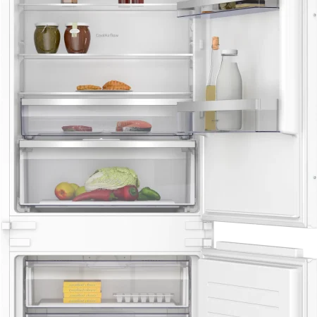 Neff N 50 Built-in fridge-freezer with freezer at bottom 193.5 x 69.1 cm sliding hinge