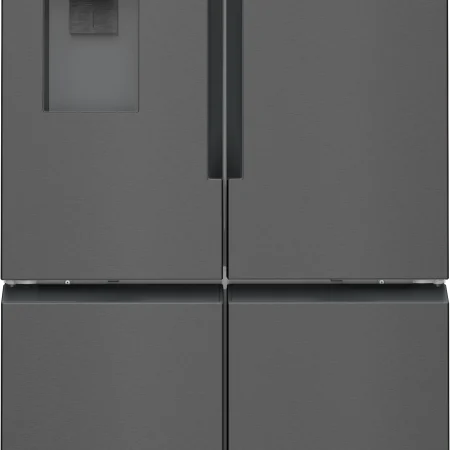 Neff N 70 Multi Door American Fridge Freezer 183 x 90.5 cm Brushed black steel anti-fingerprint, Total No Frost